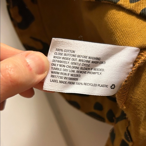 Future Collective Animal Print button Up Dress - Size 4, NWOT - Picture 7 of 7